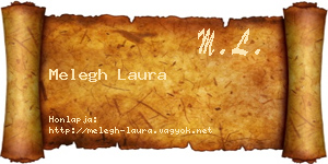 Melegh Laura névjegykártya